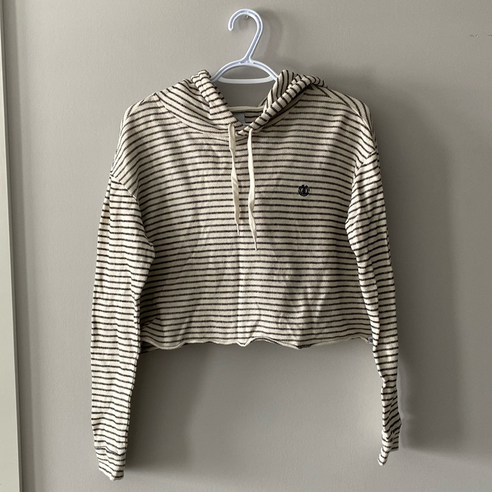 Element cropped hooded sweater